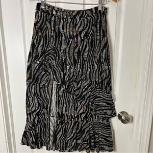 Valija Stylish Black and Brown Women's Skirt size Large